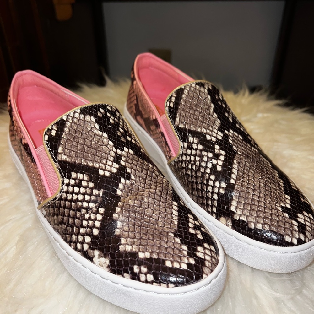 Michael Kors snakeskin sneakers! Never worn!
